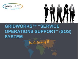 GRIDWORKS™ “SERVICE
OPERATIONS SUPPORT” (SOS)
SYSTEM
 
