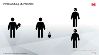 DB Systel GmbH | Johannes Dienst | @JohannesDienst 17
Verantwortung übernehmen
https://creativecommons.org/licenses/by-sa/4.0/deed.en
 