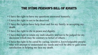GRIEF.pptx THE CARE OF PATIENT AT END STAGE | PPTX