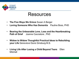 Living and Coping with Grief and Loss - 1.29.18 - Margaret S. Clarke ...