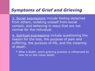 Comprehensive Understanding of Grief: Types, Symptoms, and Counseling | PPT