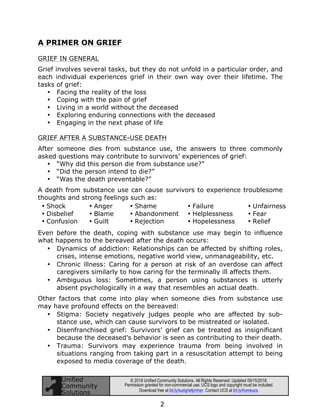 Primer on Grief After a Substance-Use Death | PDF