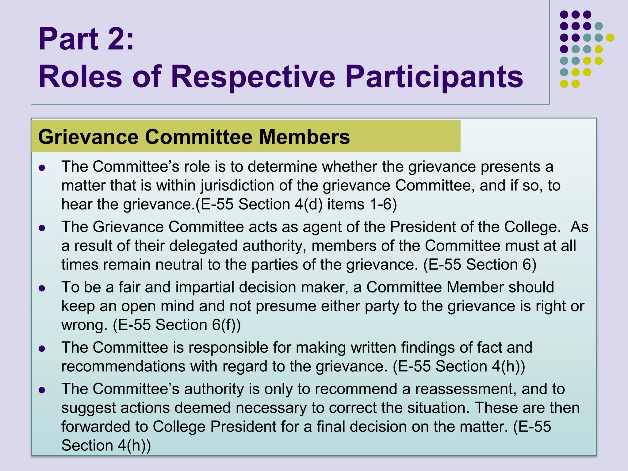 Grievance Committee Training Presentation | PPTX