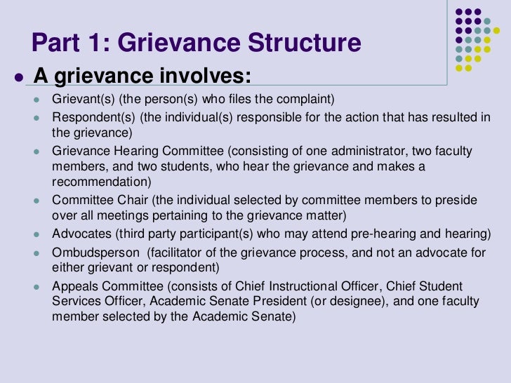 Grievance Committee Training Presentation