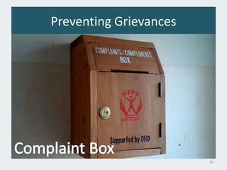 Preventing Grievances
Identify possible grievances
50
 