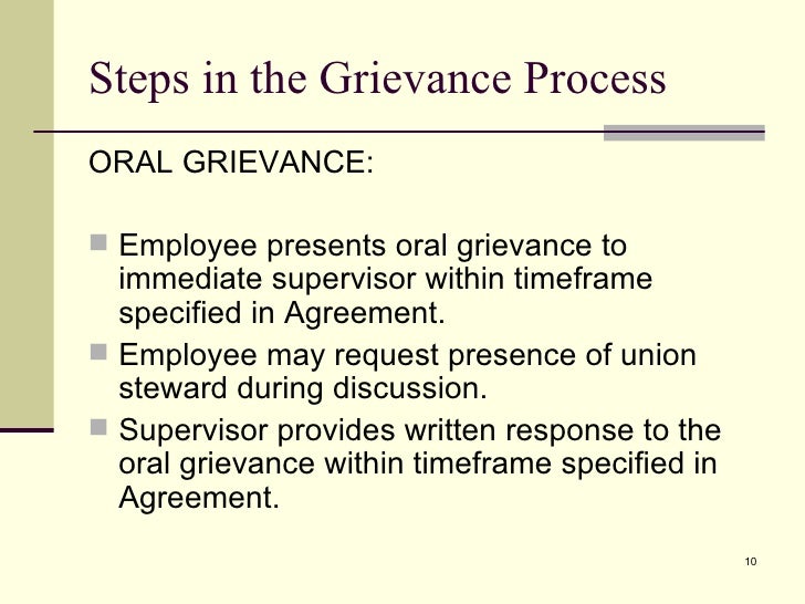 Grievance Process