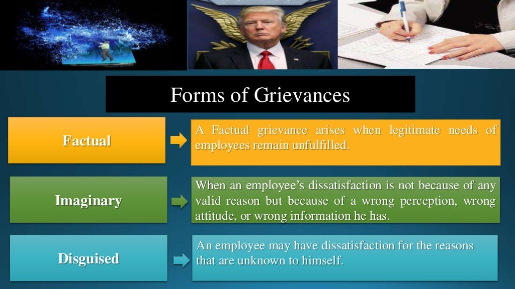 Features and Forms of Grievances