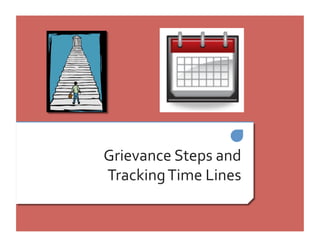 Grievance Steps and 
Tracking Time Lines  
 