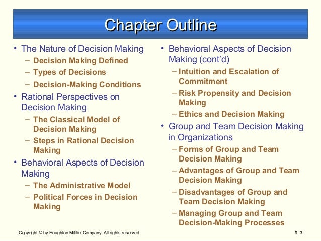 decision making process 3 types decision making process 3 types