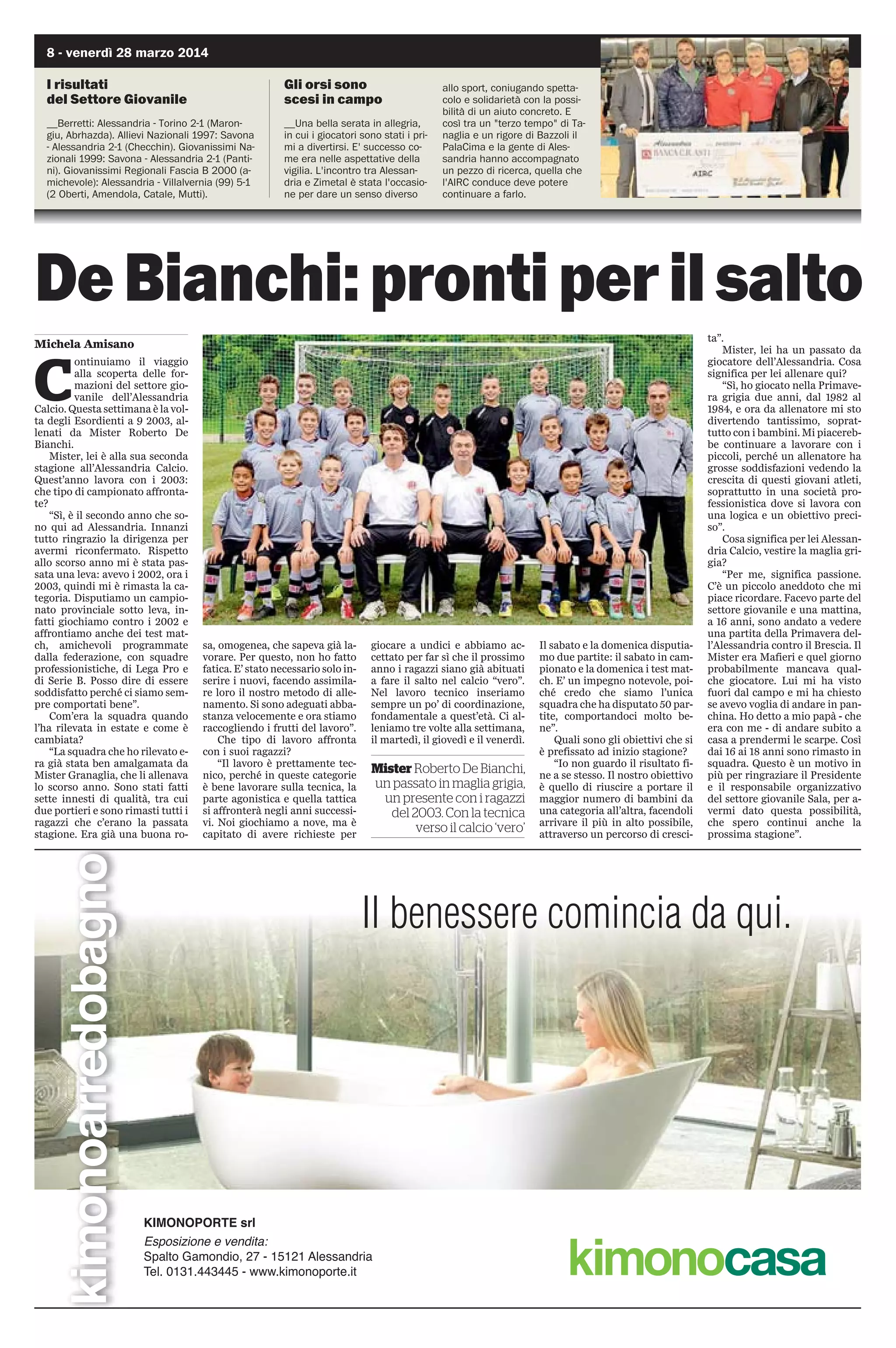 venerdì 28 marzo 2014 - 7
“Io... e i Grigi”
Con Renzo Melani
a parlar di tutto il calcio
del mondo. Dai Grigi
al Chelsea, minuto
per minuto
Gigi Poggio
L
o cercavamo da qual-
che giorno ma il suo
telefono ne segnalava
l'irraggiungibilità poi,
eccolo, in questo tardo pome-
riggio (domenica 23 marzo, n-
dr) rispondere con la sua bella
voce squillante e la sua incon-
fondibile parlata. E giù a dare
risposte e farsi domande. In-
contenibile. Dove eri Renzo?
“Son stato in Sud America; mi
hai trovato al volo, sono arri-
vato ora”. Vacanza, lavoro?
“Tutt’e due”, risponde sornio-
ne “Lavoro per una grossa so-
cietà di serie A: sono andato
laggiù a vedere un giocatore di
loro interesse e poi mi sono
anche un po’ riposato... sai...
alla mia età...”
Tu che hai girato mezzo
mondo, prima per la Fioren-
tina, poi per la Juventus e in-
fine per il Bologna, oggi che
calcio vedi? “In generale un
calcio impoverito e non parlo
solo di valori tecnici. Qui in I-
talia i grandi campioni non ce
li possiamo più permettere da
tempo e quando arrivano, fan
presto ad andarsene. Pensa a
Ibra o Eto'o. Ricordo che ar-
rivai per primo su Pepe; per
conto della Fiorentina, lo vidi
in Portogallo e poi contro il
Chelsea fare a sportellate con
Drogba: pensai che facesse al
caso nostro ma al momento di
chiudere il Real Madrid offrì il
triplo e noi ci dovemmo riti-
rare; e di casi così potrei rac-
contartene a decine”. Ma non
trovi che ci sia in giro un sacco
di nevrosi? “Questo è il dato,
hai ragione. Non c'è tempo
per aspettare. Lo so che il ri-
sultato conta, vuoi che non lo
sappia io che ho fatto l'allena-
tore? Eppure qui, oggi è così e
domani è il contrario. Uno ar-
riva con la fanfara e quindici
giorni dopo è da cacciare a pe-
date come l'ultimo degli uo-
mini. E quindi vedo gente che
fa questo mestiere con la fac-
cia perennemente stravolta,
provvisoria, come se fosse
sempre una questione di vita
o di morte. Ed è un po' così
davvero se pensi che se ti salta
la panchina, perdi il treno e
non sai quando ne ripassa un
altro.” Chiaro, chiarissimo...
Tu hai lavorato anche in set-
tori giovanili importanti. Il vi-
vaio italiano che prospettive
può offrire in termini di qua-
lità... “Molto se si punta sui
giovani italiani ma le società
sovente i nostri giovani li sa-
crificano per altri giovani che
arrivano dall'estero, nono-
stante non siano assoluta-
mente più capaci dei nostri.
Sono le dinamiche del merca-
to. Sarà... Purtroppo la vecchia
serie C non è in grado di fare
da palestra per i nostri ragaz-
zi. O perlomeno non lo è più
come una volta; mancano le
risorse per investire. I prestiti
sono sempre a carico delle so-
cietà maggiori e qui si perde
un patrimonio importante.”
Chi ricorda il Melani allenato-
re ricorda un tecnico capace
di occuparsi di squadra e so-
cietà. Un motivatore
ante-litteram?
“Dipende dalla
piazza e dai gio-
catori; chiaro
che devi valo-
rizzare quello
che hai a di-
sposizione,
portando sti-
moli e di-
cendo la
tua, soprat-
tutto dove
da te si a-
spettano
questo con-
tributo. Se
penso a cer-
ti giocatori
che ho avu-
to anche ad
Alessan-
dria, con-
fermo che
con con loro
lavorai più
sulla testa...
e i risultati
arrivarono,
ma questa è
una storia
che raccon-
teremo la
prossima
volta.”
Da Bartolini a Drogba
Una ‘coppia’ storica indimenticabile: Gino Amisano e Renzo Melani
abbigliamento
firmato
a prezzi
non firmati
abbigliamento
firmato
a prezzi
non firmati
bonbon
O U T L E T A B B I G L I A M E N T O
SAN MICHELE • Alessandria •Via Roberto di Ferro 39/9 •Tel. 0131 361250 • fax 0131 263334 • info@incontrosas.com
cavalli
gianfranco
ferrè
kenzo
versace
laura
biagiotti
trussardi
IO
POSSO
E N T R A R
E
Renzo Melani
__5 campionati vinti da allenatore e
poi una lunga esperienza come re-
sponsabile di settore giovanile e os-
servatore del mercato estero. La sto-
ria di Renzo Melani, nato a Fucecchio
nel marzo del 1941, è difficile da con-
tenere in poche righe. Allenatore a 22
anni, Melani lavora a lungo coi giova-
ni (Empoli, Prato, Pistoia e Genova in
rossoblu) e poi approda in C. Lì vince
con la Rondinella, la Lucchese, il Li-
vorno e l’Alessandria. Proprio in Gri-
gio, nei primi anni 90, comincia la
sua seconda vita: come Ds. Ad atten-
derlo successivamente ancora Empo-
li, Fiorentina, Juventus e Bologna do-
ve lavora, a seconda delle circostan-
ze nel settore giovanile e come osser-
vatore internazionale.
La mostra dei collezionisti
__Sabato 5 aprile nell'affascinante cornice
dello Stadio Moccagatta di Alessandria si
terrà il quarto raduno dei collezionisti e de-
gli amanti della storia del calcio organizzato
da Museo Grigio con il patrocinio dell'Ales-
sandria Calcio e la collaborazione del sito A-
tleti ed Eroi, vero e proprio punto di riferi-
mento per gli appassionati del calcio d'epo-
ca a livello nazionale. A partire dalle ore 9 e
per tutta la mattinata gli intervenuti potran-
no partecipare alla mostra di memorabilia e
condividere informazioni e ricordi sulla sto-
ria del gioco più bello del mondo. Si potran-
no acquistare tutti i prodotti ufficiali dell'A-
lessandria Calcio e assistere all'allenamen-
to della squadra. Presente anche la Panini
che, fino ad esaurimento, distribuirà l'al-
bum dei Calciatori della stagione 2013-14
agli intervenuti all'interno dell'Orshop.
 