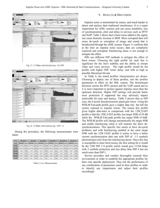 Impulse Noise over xDSL Systems | PDF