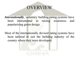 GRIHA Green Rating for Integrated Habitat Assessment | PDF