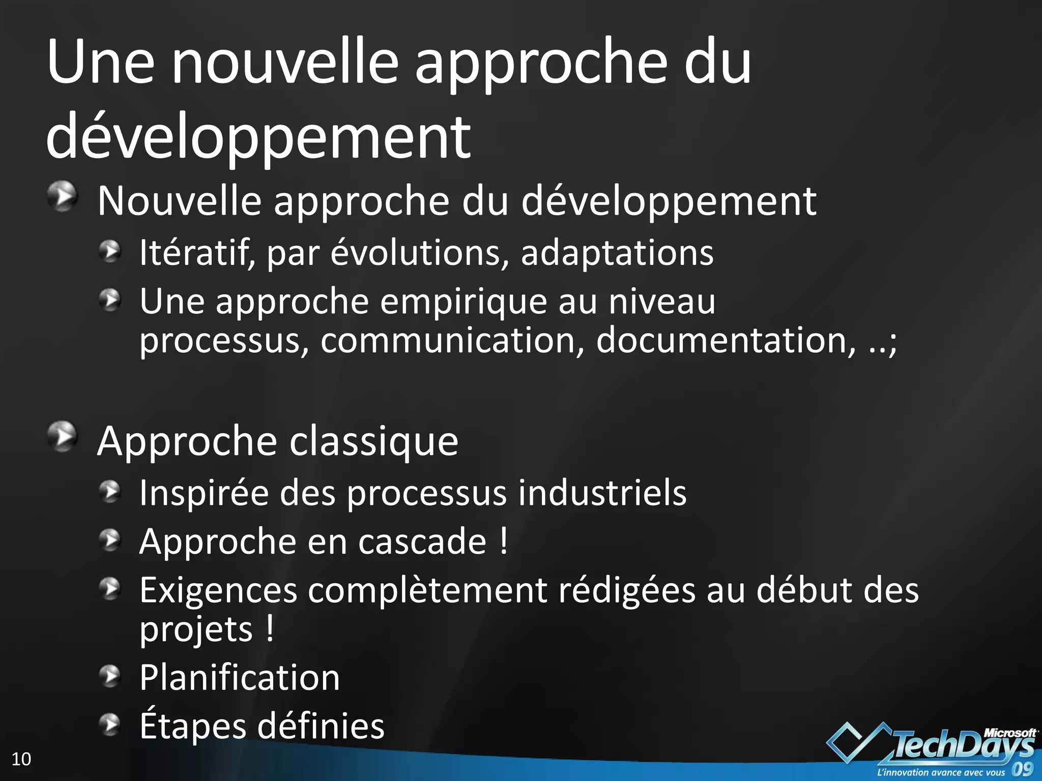 Grille de lecture des méthodes agiles