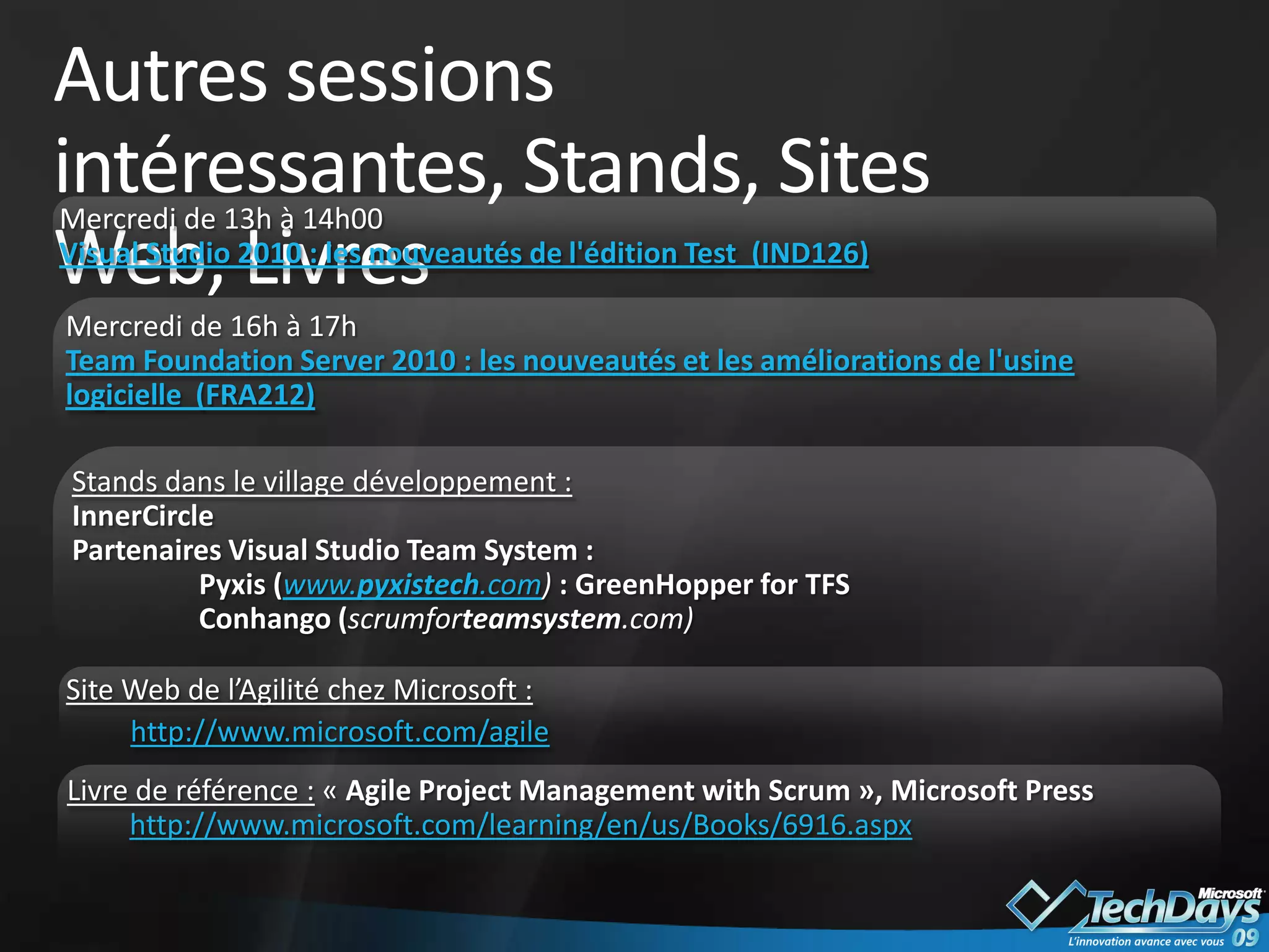 Grille de lecture des méthodes agiles