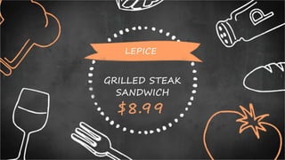 Grilled Steak Sandwich - Lepice