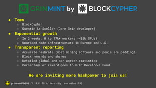 Blockcypher Grincon U.S. 2019 Introduction | PDF