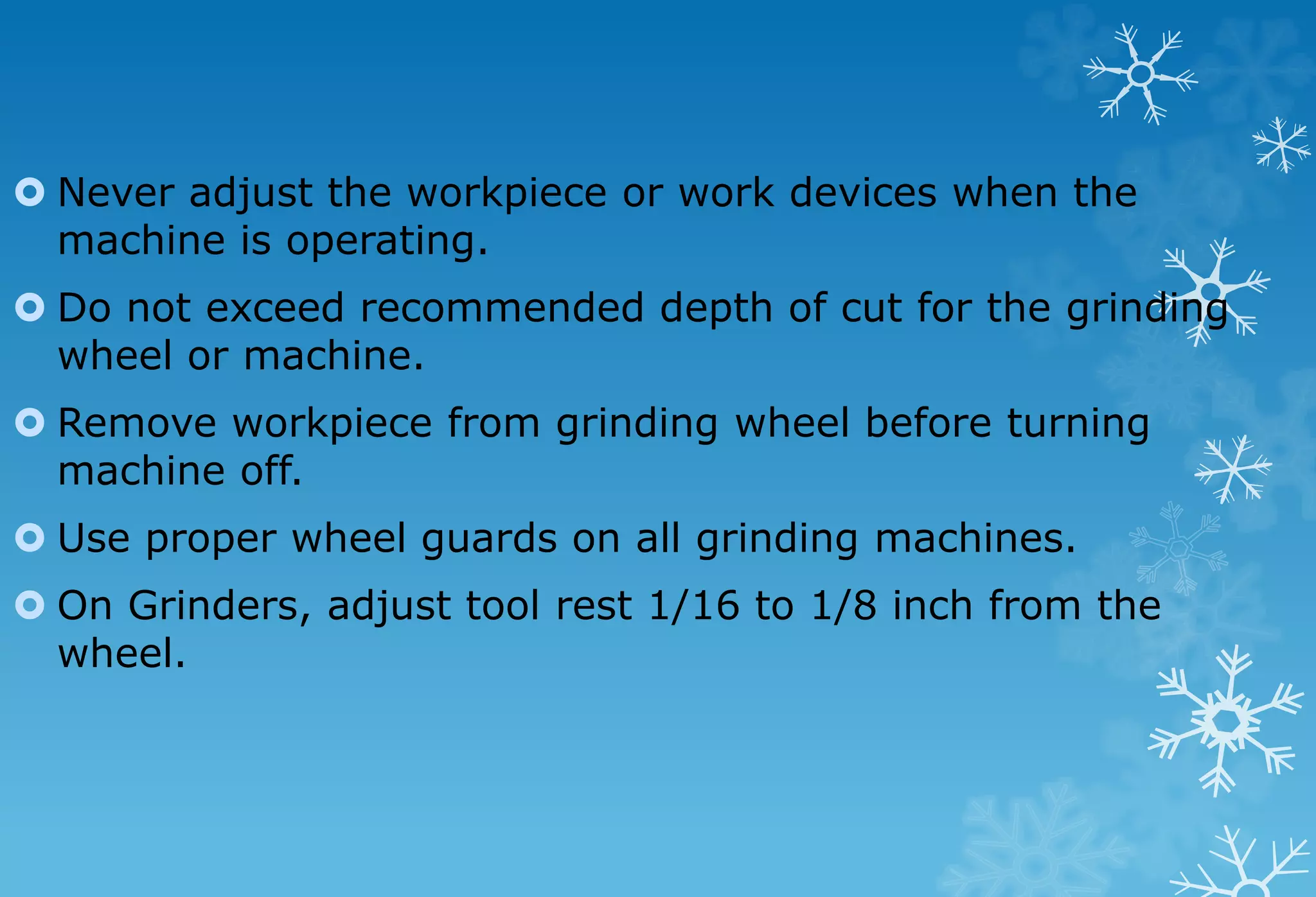 Grinder safety | PPTX