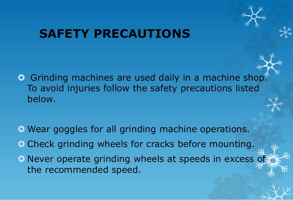 Grinder safety