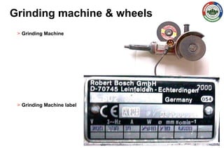 Grinder Activity Safety Training Presentation | PDF