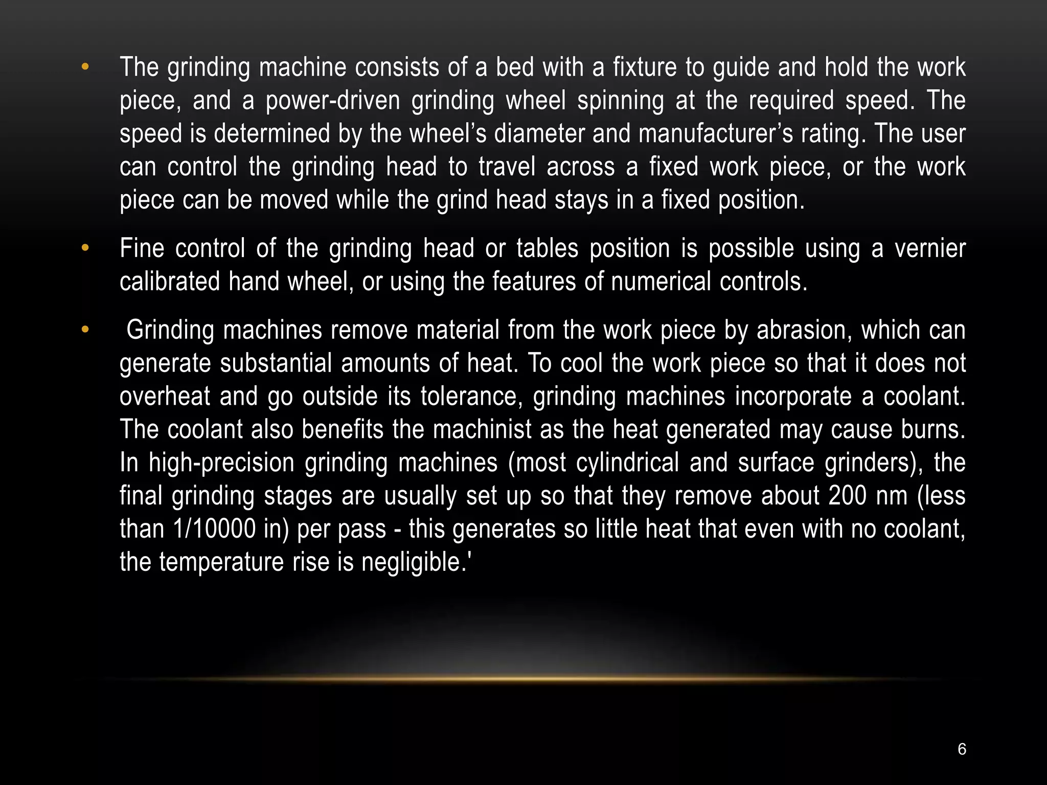 Grinding Machine PPT | PPT