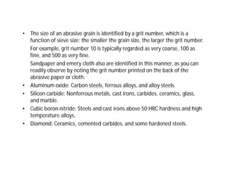 Grinding wheel designation and selection | PDF