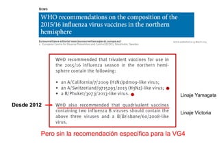 Linaje Yamagata
Linaje Victoria
Desde 2012
Pero sin la recomendación específica para la VG4
 