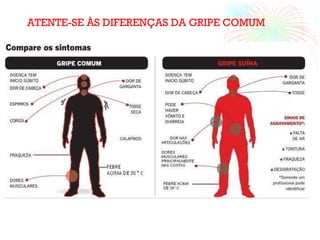 ATENTE-SE ÀS DIFERENÇAS DA GRIPE COMUM 