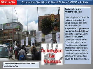 WolgangWodargatribuye a la OMSla “responsabilidadde esa ola de histeria que todos hemos vivido”. Afirma que en la OMS hay mucha gente vinculada con la industria farmacéutica y  que el pánico que recorrió Europa no fue espontáneo  sino fue planificado y que no había nada en esa gripe que significara semejante alarma  y la clasificara como Pandemia.Ultimas noticias:El Gobierno holandés pretende vender 21 millones de vacunas contra la gripe H1N1 sin utilizar a sus fabricantes después de que resultaran ser innecesarias y de que ningún otro país quisiera comprarlas, informó el sábado el Ministerio de Salud.