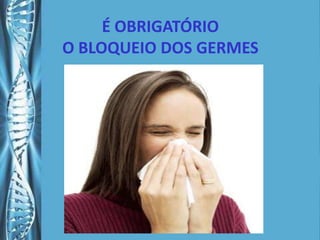 TRANSMISSÃO DO VÍRUS90%GOTÍCULAS RESPIRATÓRIAS10%CONTATO COM SUPERFÍCIES CONTAMINADAS