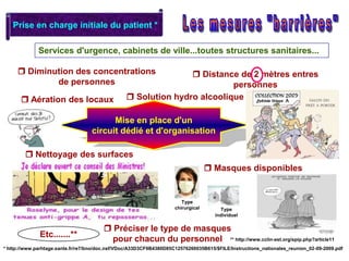 Les complications ** http://content.nejm.org/cgi/content/full/NEJMoa0903810SDRA * 60% des patients admis en réanimation Origine virale surtout Pneumopathie bactérienne secondaire dans environ 30% des cas Âge médian: 30-45 ans incluant de jeunes enfants 65 ans < 10% VM Apparition en 4 jours Oxygénothérapie extra corporelle ~10% Mortalité en réanimation: 15% (20% à 25% en cas de SDRA La précocité du traitement antiviral est associé à la survie** Regnier B. BEHweb n°3 10/12/2009. http://www.invs.sante.fr/behweb/2009/03/pdf/a-5.pdf