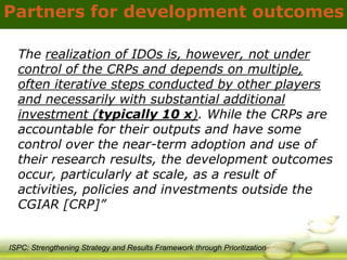 GRiSP - Presentation for Discussion with Donors and Partners - June 2013