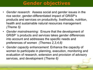 GRiSP - Presentation for Discussion with Donors and Partners - June 2013