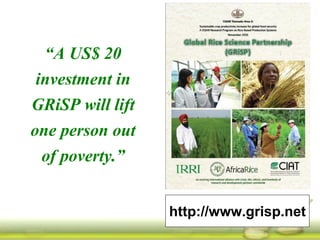 GRiSP - Presentation for Discussion with Donors and Partners - June 2013