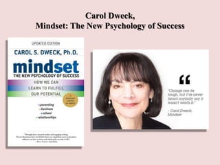 Carol Dweck,
Mindset: The New Psychology of Success
 