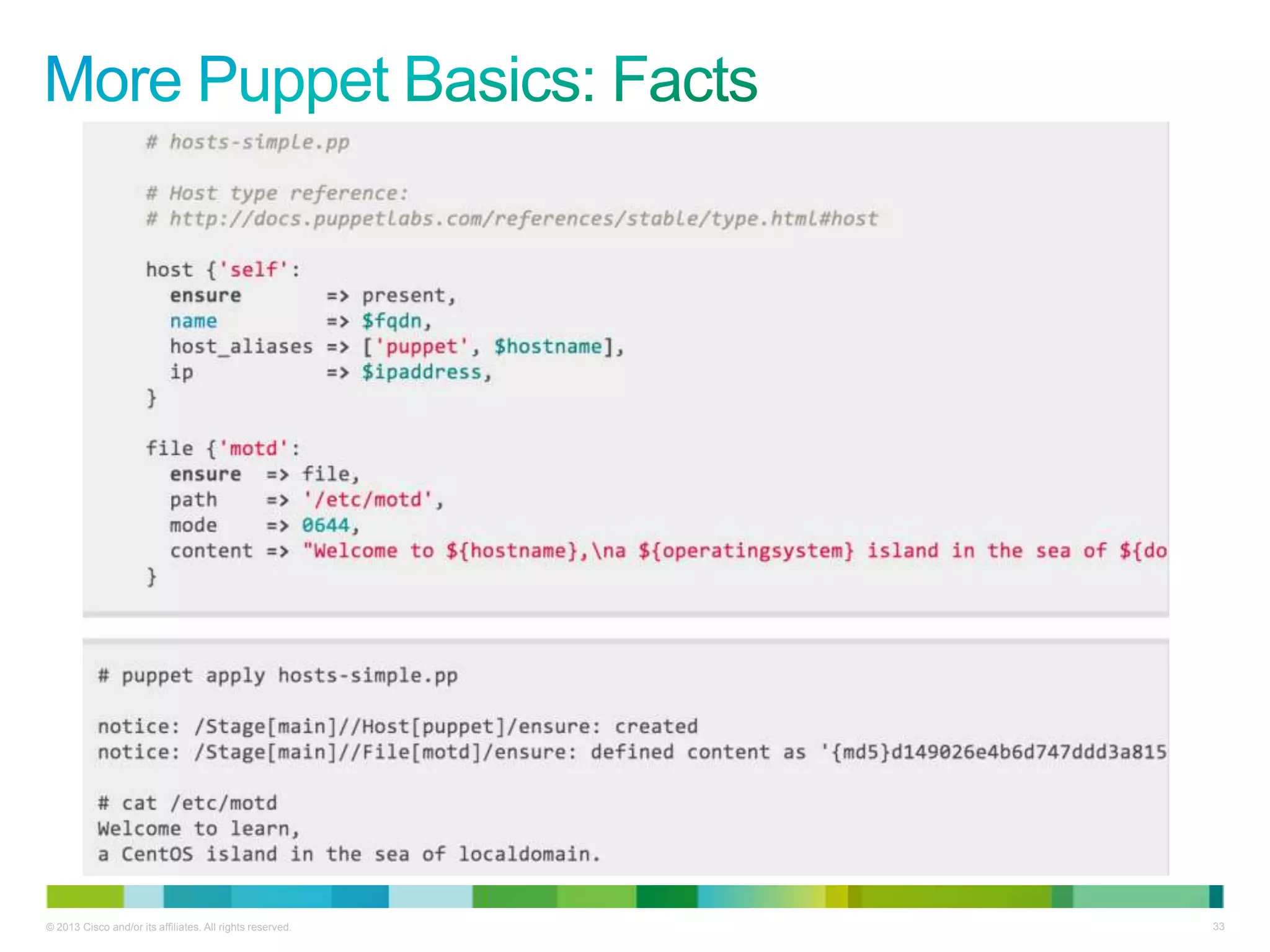© 2013 Cisco and/or its affiliates. All rights reserved. 33
 