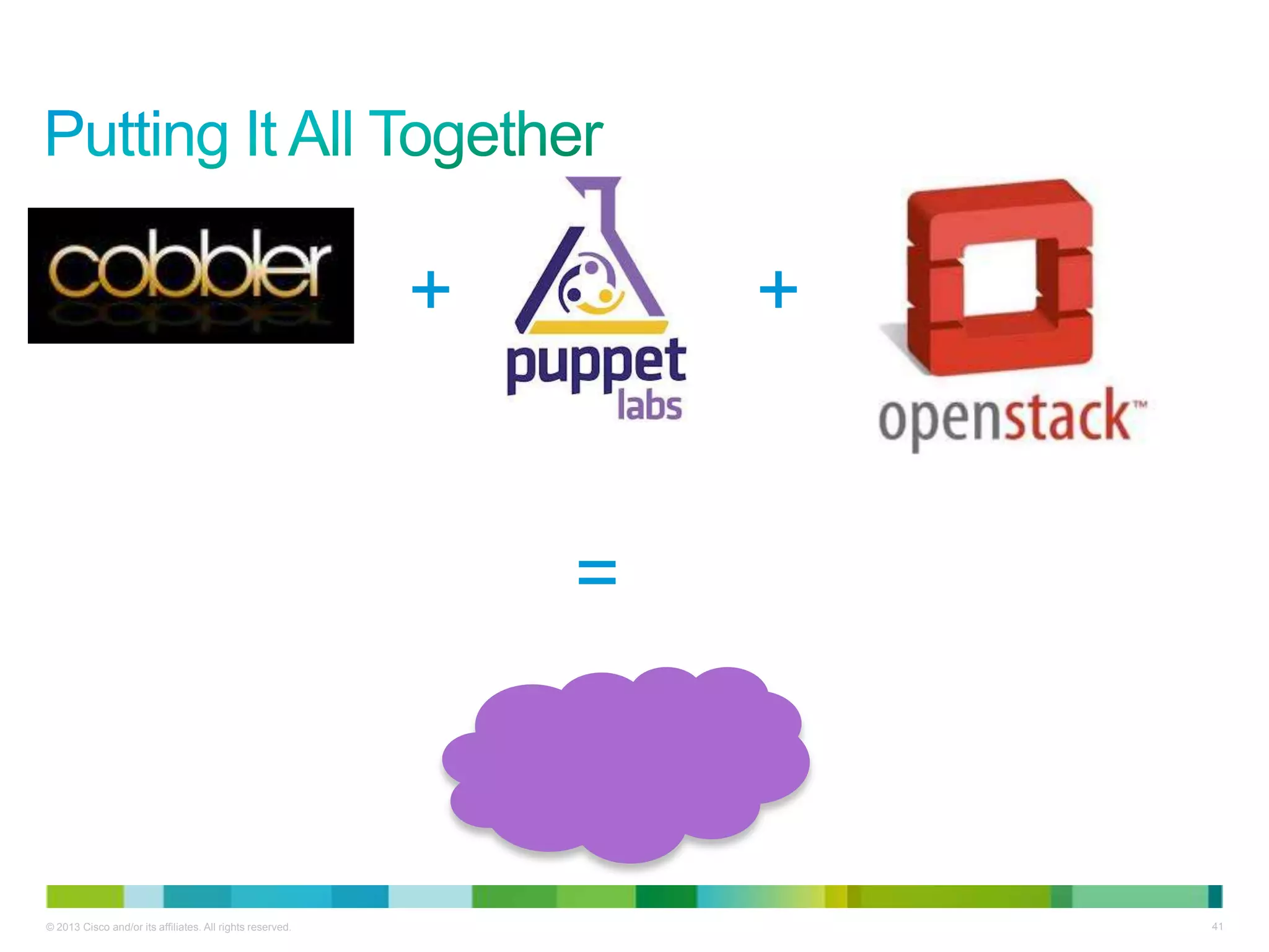 © 2013 Cisco and/or its affiliates. All rights reserved. 41
+ +
=
 