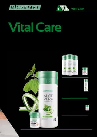 VitalCare
VitalCare
2
1 3
ΒΑΣΙΚΗ ΛΥΣΗ
ΖΩΝΤΑΝΙΑ ΣΕ ΚΑΘΕ ΗΛΙΚΙΑ
Βρίσκεστε στην καλύτερη ηλικία και έχετε συνεχώς καινούρια σχέδια; Τη νέα χρονιά, κάντε
ένα καινούριο ξεκίνημα στη ζωή σας! Αυξήστε τη ζωτικότητά σας και ξεχειλίστε από ενέργεια
και ζωντάνια. Ο συνδυασμός από το Aloe Vera Drinking Gel Intense Sivera και τις Reishi Plus
Κάψουλες αποτελεί την ιδανική βάση για την πραγματοποίηση των σχεδίων σας, η οποία
προσφέρει αποτελεσματική υποστήριξη στο μεταβολισμό, το κυκλοφορικό σύστημα2
, την
καρδιά2
και τη λειτουργία των αιμοφόρων αγγείων2
.
1
Η βιταμίνη C που περιέχει το Reishi Plus συμβάλλει στη φυσιολογική λειτουργία των μεταβολικών διεργασιών που αποσκοπούν
στην παραγωγή ενέργειας.
2
H βιταμίνη C που περιέχει το Reishi Plus συμβάλλει στο φυσιολογικό σχηματισμό του κολλαγόνου για την φυσιολογική
λειτουργία των αιμοφόρων αγγείων
Vital Care
ΜΗΝΙΑΙΟ ΣΕΤ
Aloe Vera Drinking
Gel Intense Sivera
Σετ 3 τεμ.
80823 | 3 x 1000 ml
Ελλάδα 107,99 € Κύπρος 91,49 €
Reishi Plus Κάψουλες
80331 | 30 κάψουλες / 15,2 g
Ελλάδα 42,99 €
(282,83 € ανά 100 g)
Kύπρος 36,99 €
(243,36 € ανά 100 g)
ΕΙΔΙΚΗ ΤΙΜΗ ΣΕΤ
Κωδ. Σετ: 80822
Ειδική Τιμή Σετ
Ελλάδα 143,49 €| Κύπρος 121,99 €
16,50 €
ΕΞΟΙΚΟΝΟΜΕΙΤΕ
 
