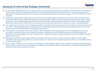 Page 2
 In view of the aforementioned, the study provides a quantitative assessment of a number of scenarios for the evol...
