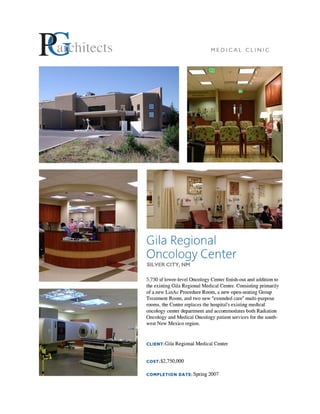 GRMC Oncology Addition / Silver City NM