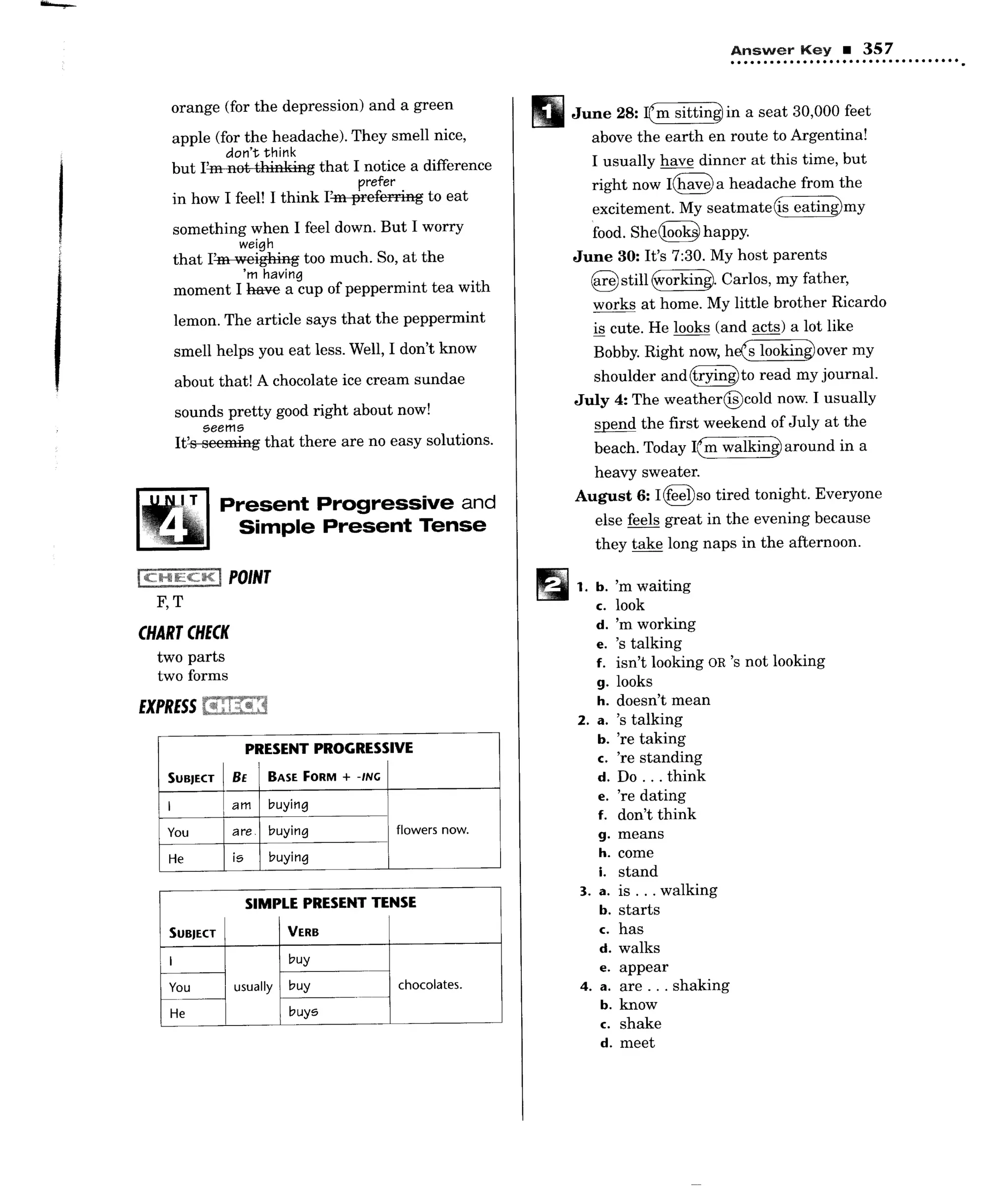 Grmmar week 1b answer key | PDF
