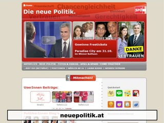 Web2.0 Basics für den Grünen Wahlkampf Wien 2010