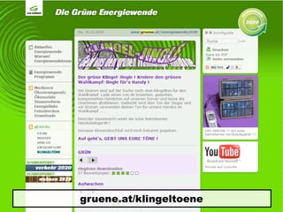 Web2.0 Basics für den Grünen Wahlkampf Wien 2010