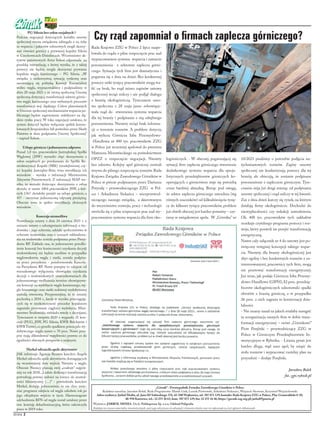 2
strona
„Górnik”- Dwutygodnik Zwiazku Zawodowego Górników w Polsce
Redaktor naczelny: Jarosław Bolek. Rada Programowa: Ma...