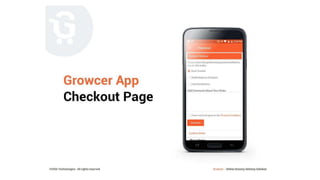 Grocery ordering & Delivery Mobile app - PPT
