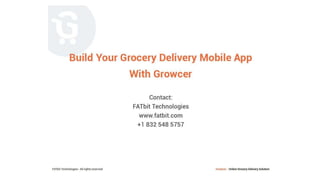 Grocery ordering & Delivery Mobile app - PPT