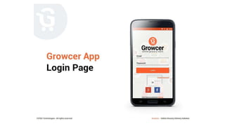 Grocery ordering & Delivery Mobile app - PPT