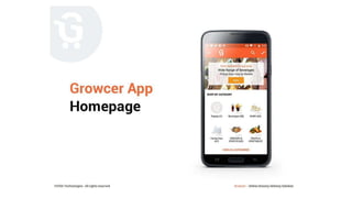 Grocery ordering & Delivery Mobile app - PPT