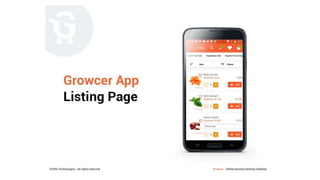 Grocery ordering & Delivery Mobile app - PPT