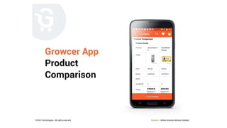 Grocery ordering & Delivery Mobile app - PPT