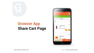 Grocery ordering & Delivery Mobile app - PPT